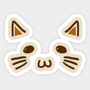 Brown cat Sticker